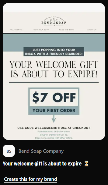 Welcome Email
