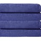 blue bath towels