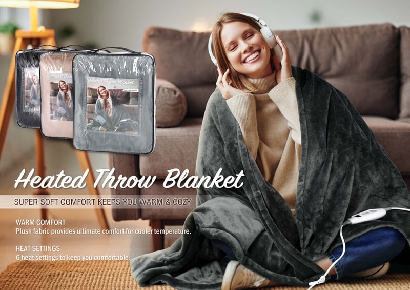 Electric Heated Throw Blanket