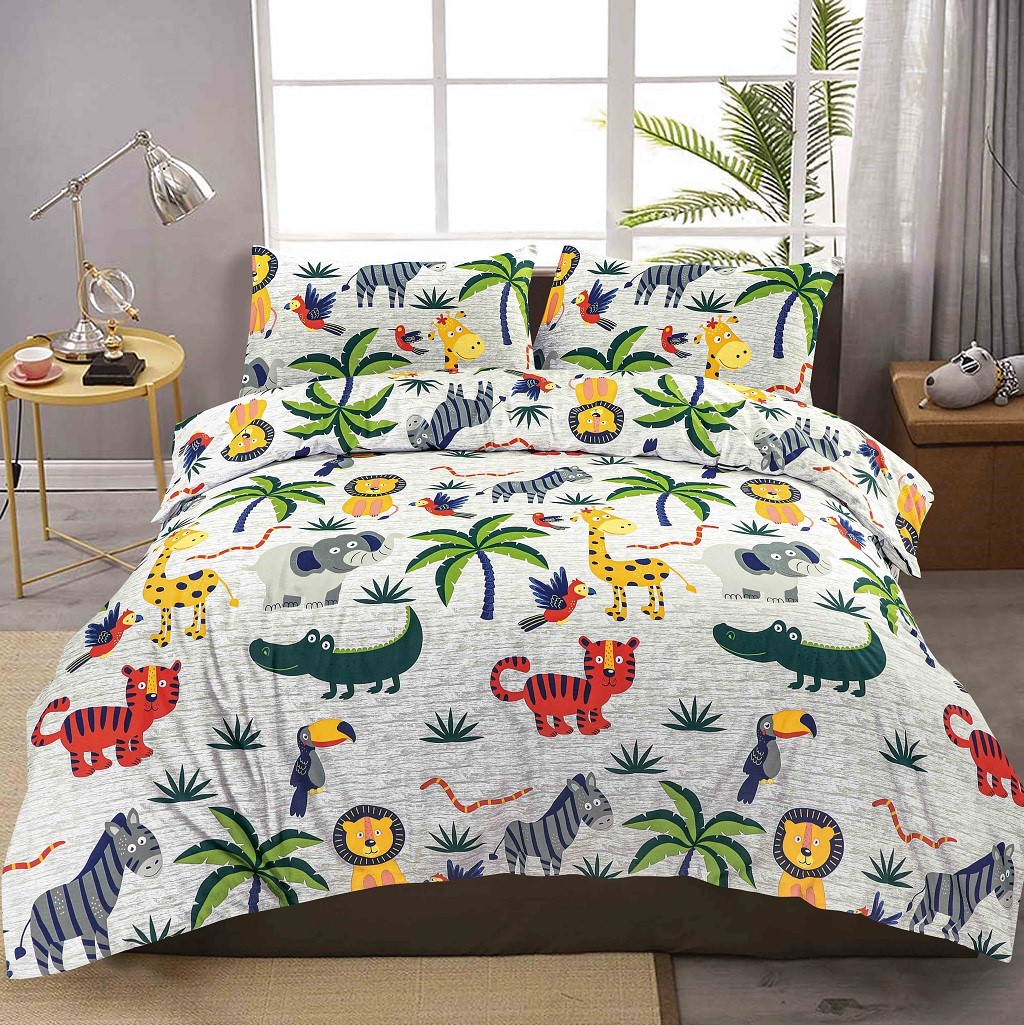 Kids Jungle Animals Duvet Set