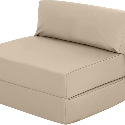 Fold Out Z Bed Chair Cover Stone