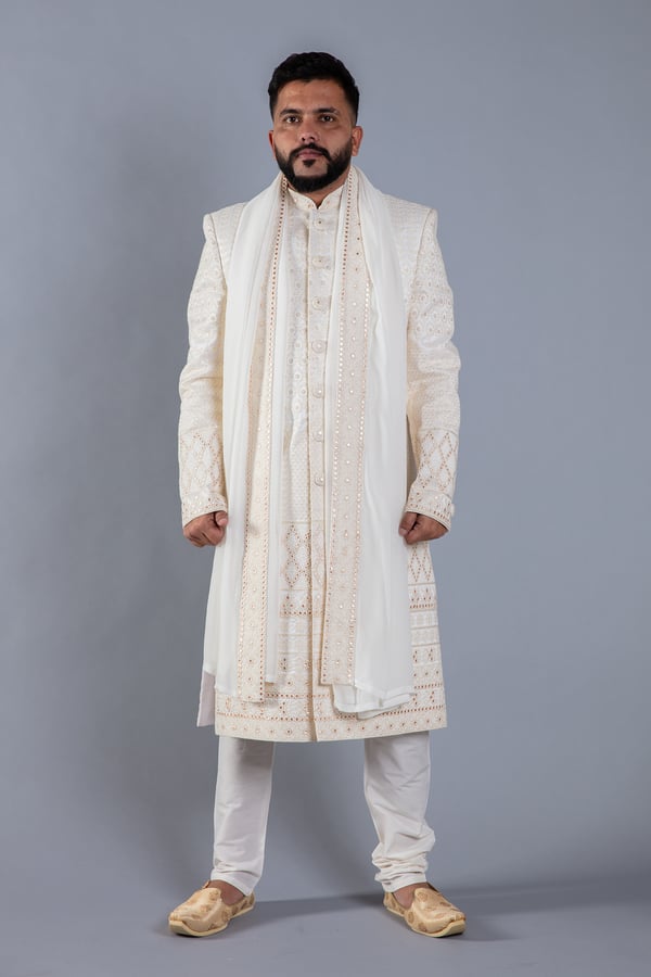 Men's luxury sherwani with dupatta