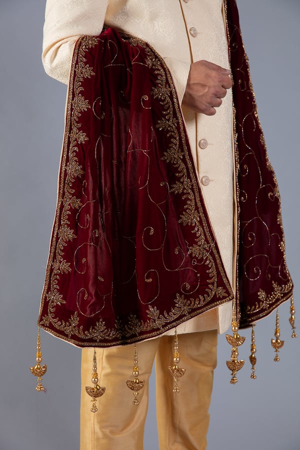 mens velvet shawl