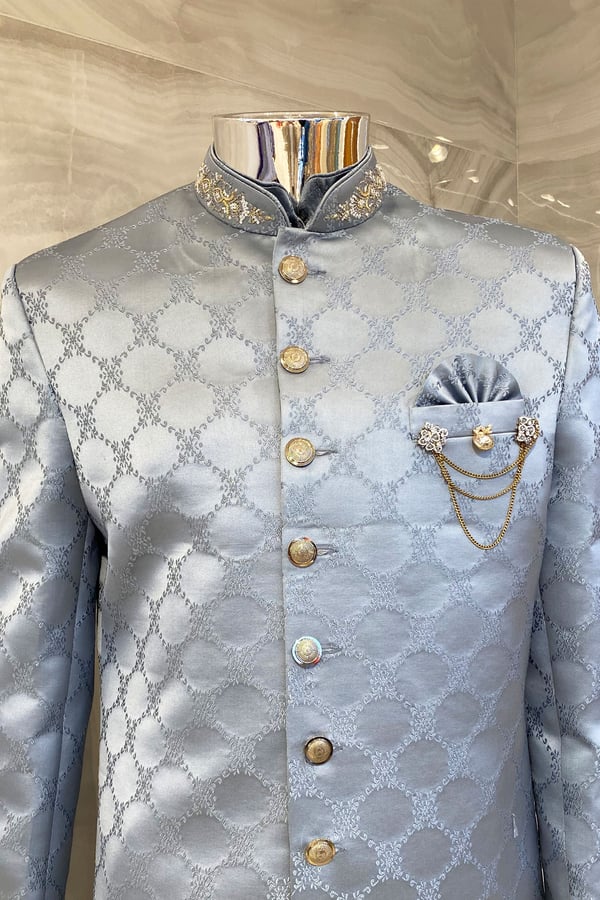Men's 2 piece stylish sherwani - Image 4