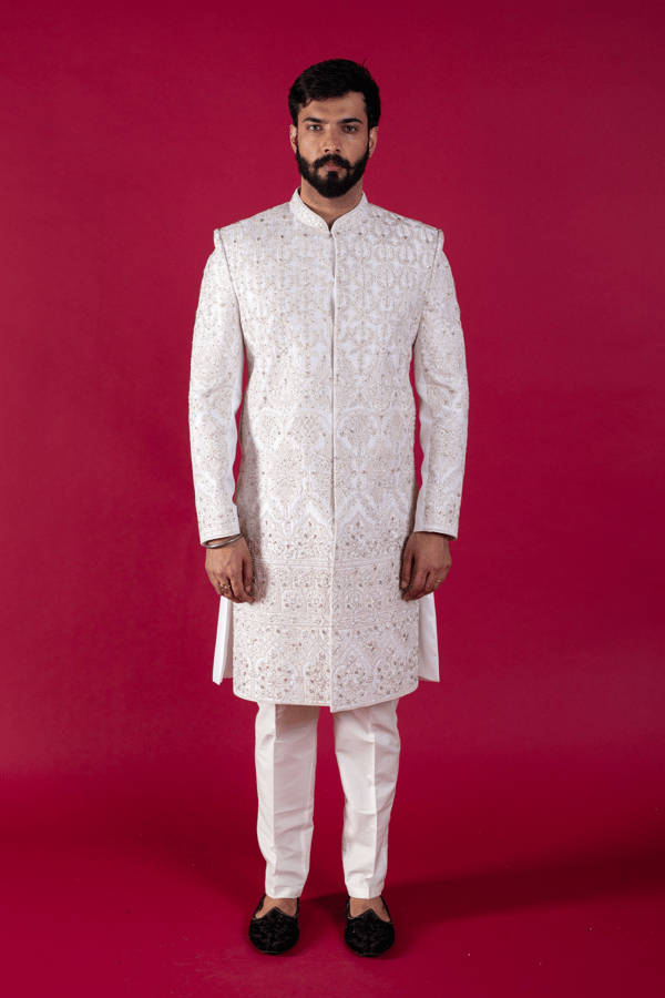 Men's 2 piece luxury embroidered sherwani