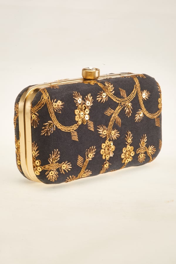 Luxury sequence embroidered clutch - Image 6