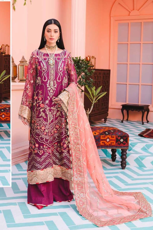 Mashq 3 piece premium embroidered collection