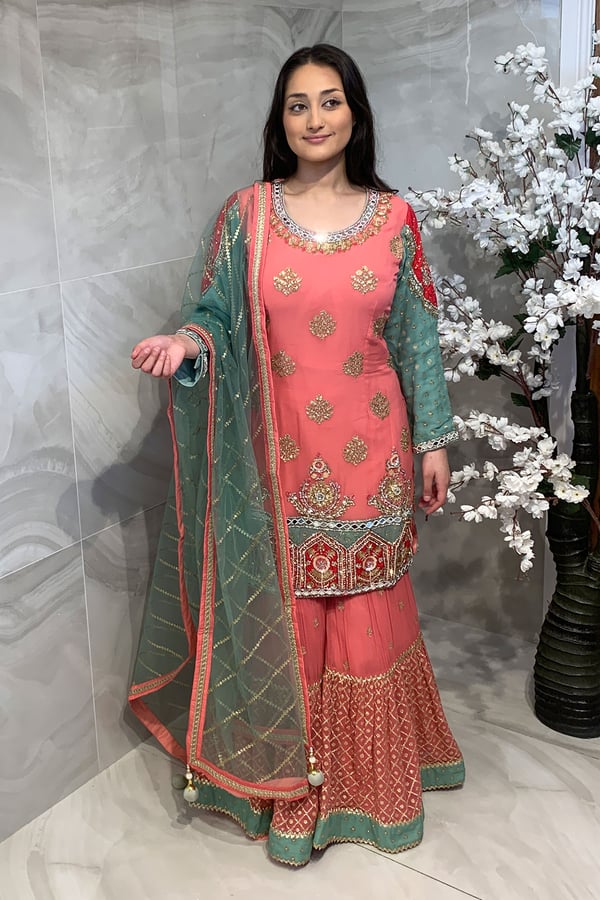 Shiffonz by Simran's 3 piece luxury embroidered suit