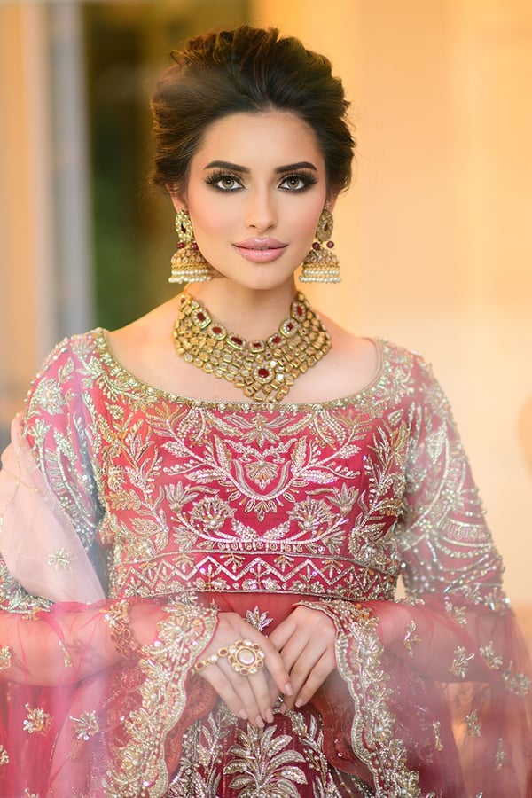3 Piece luxury embroidered bridal lengha - Image 5