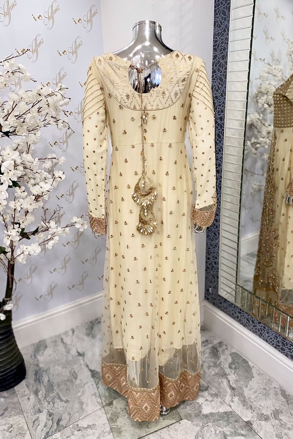 Shiffonz partywear 3 piece long suit - Image 4