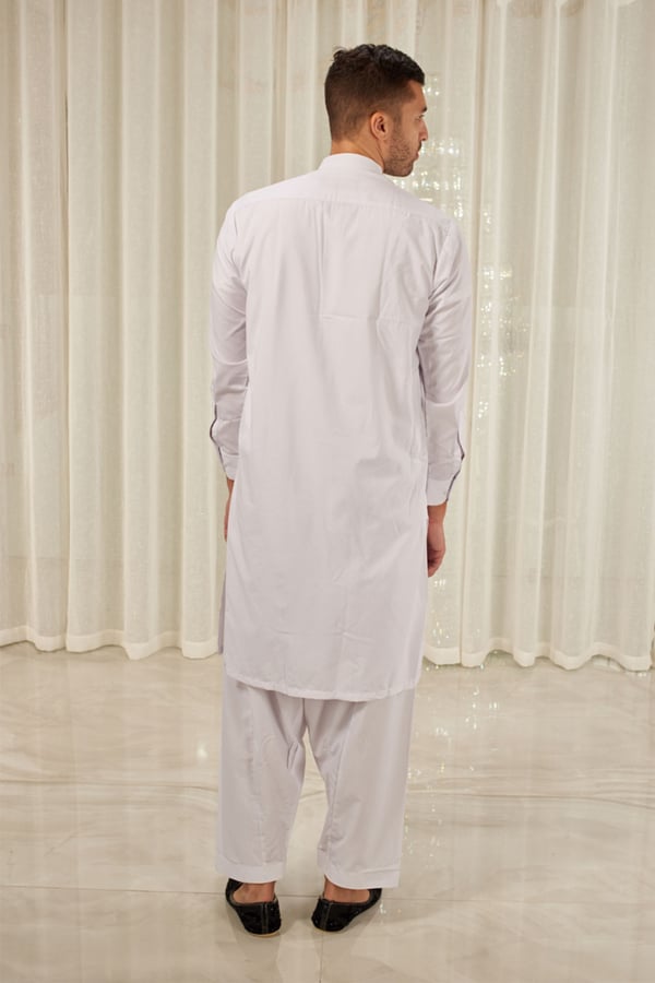 Men's plain shalwar kameez - Image 5
