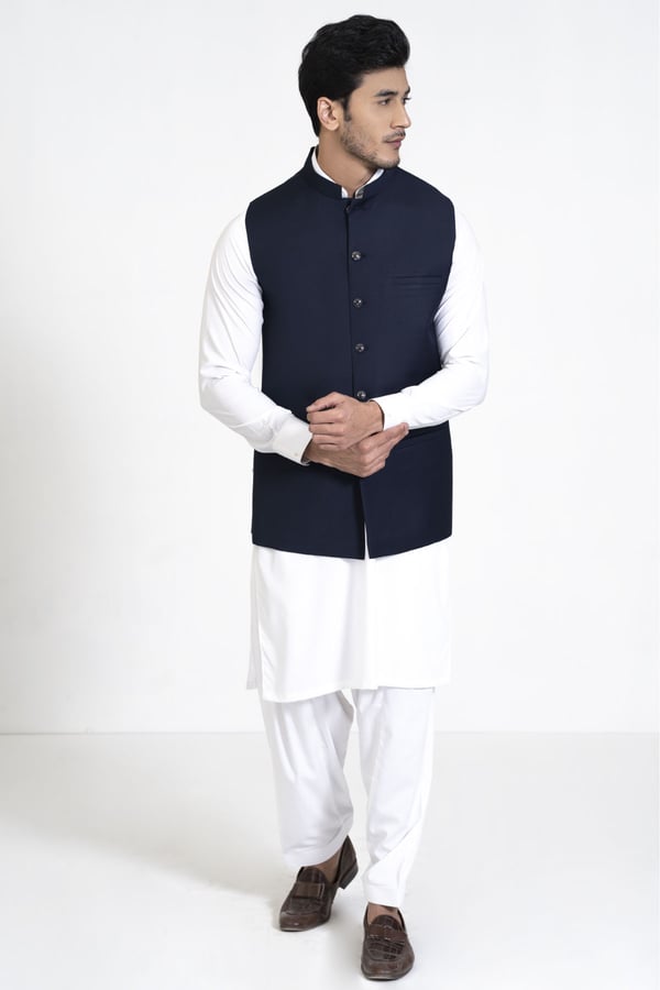 Avi casual men's plain waistcoat - Image 10