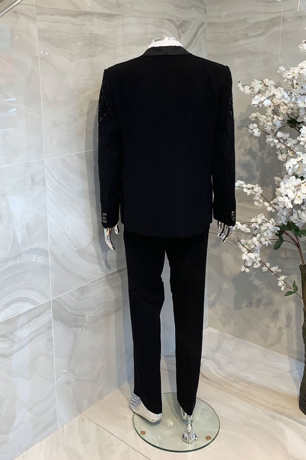 Men's luxury stretchy nylon tailored suit - Image 3