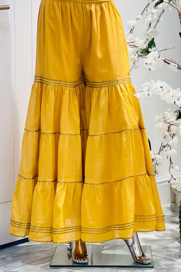 Casual embellished gharara