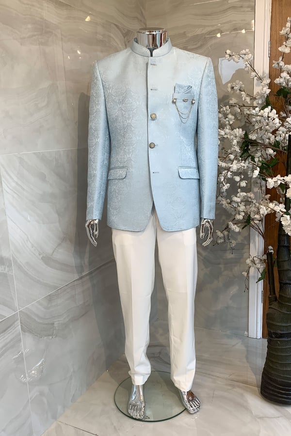 Men's sherwani with trousers - Image 2
