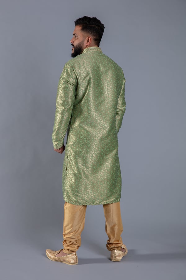 Banarsi printed men's kurta pyjama - Image 3