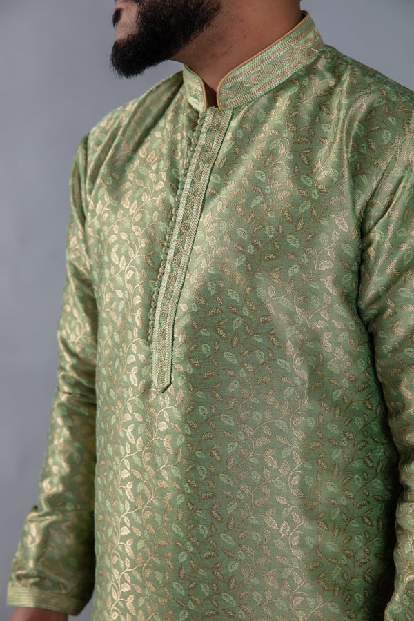 Banarsi printed men's kurta pyjama - Image 5