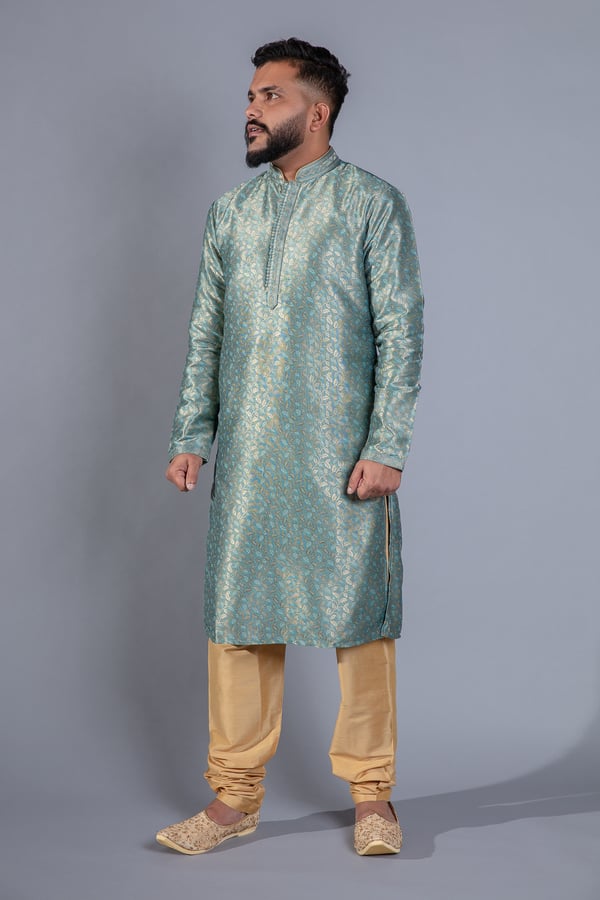 Banarsi men's kurta pyjama - Image 3
