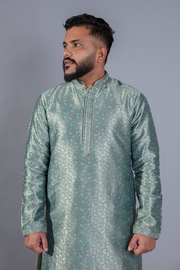 Banarsi men's kurta pyjama - Image 6