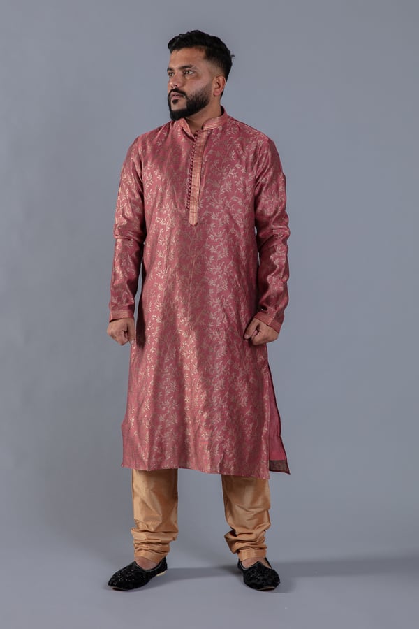 Men's brocade kurta suit