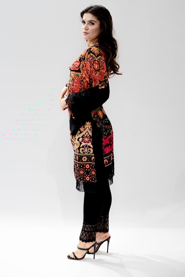Casual lace embellished leggings