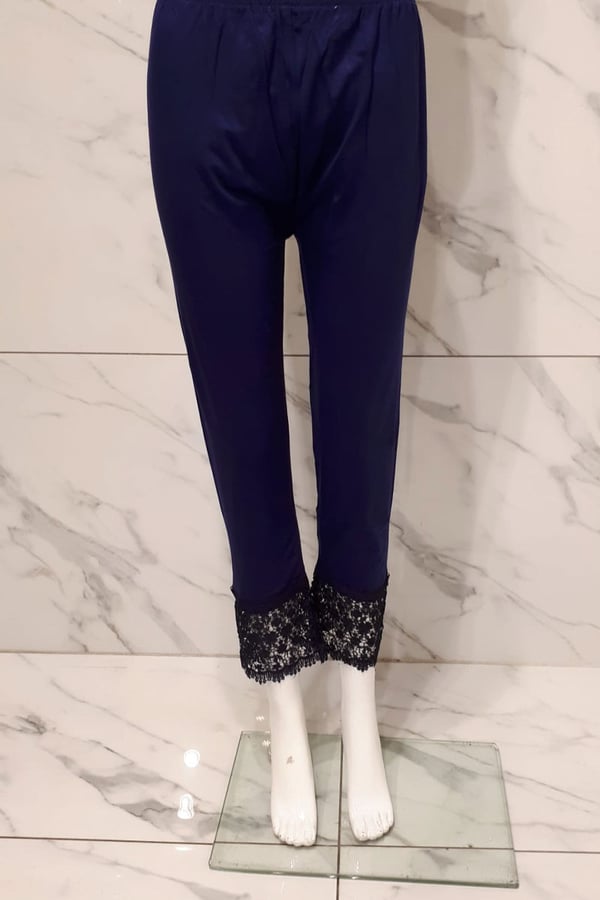 Casual lace embellished leggings - Image 3