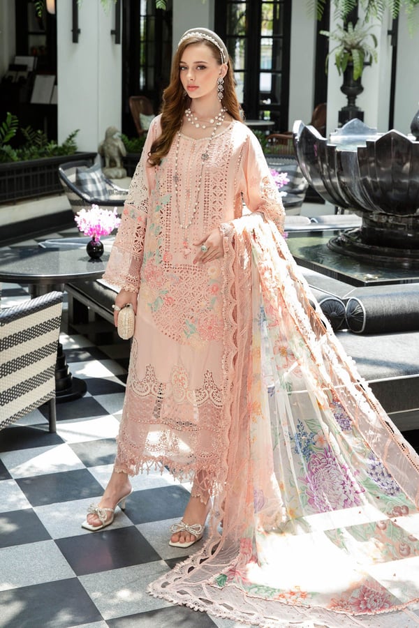 Maria b 3 piece embroidered suit