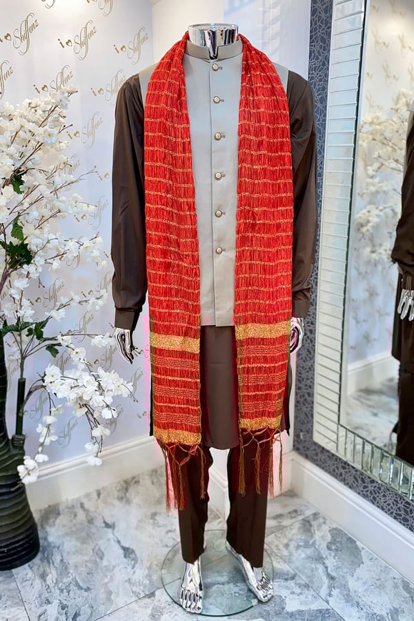 Men's crinkle chunari