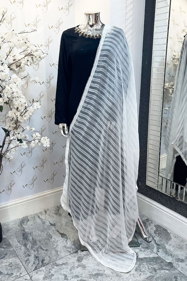 Casual stripped dupatta