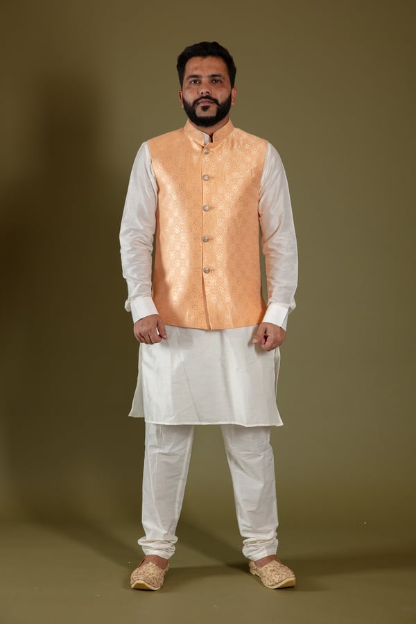 Men's luxury embroidered waistcoat