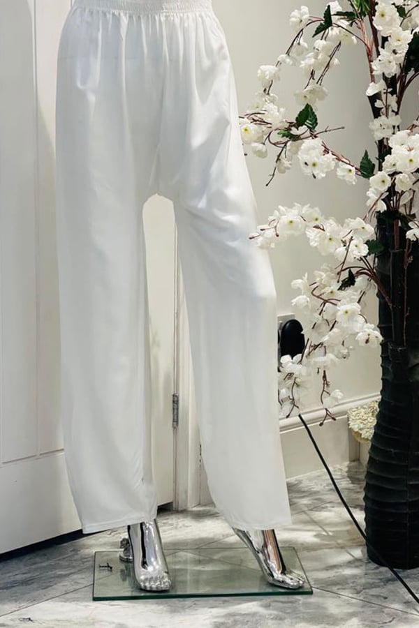 Plain casual straight trouser - Image 7