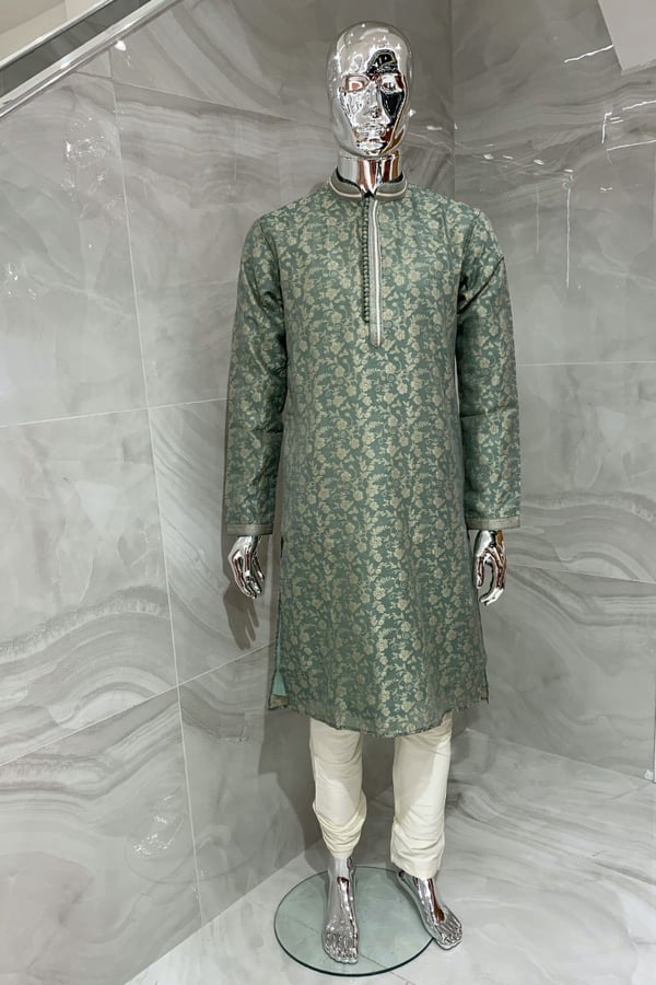 Men's brocade kurta suit