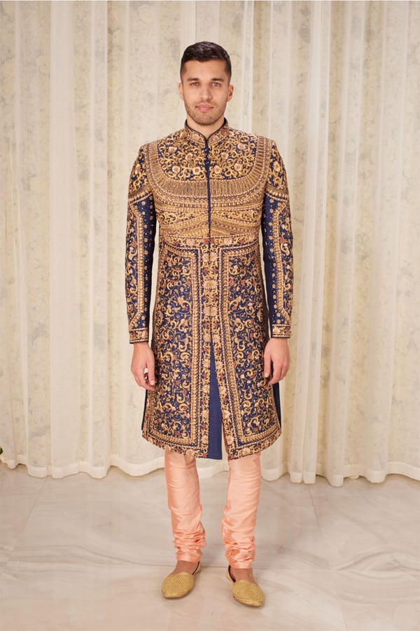 Men's luxury embroidered sherwani