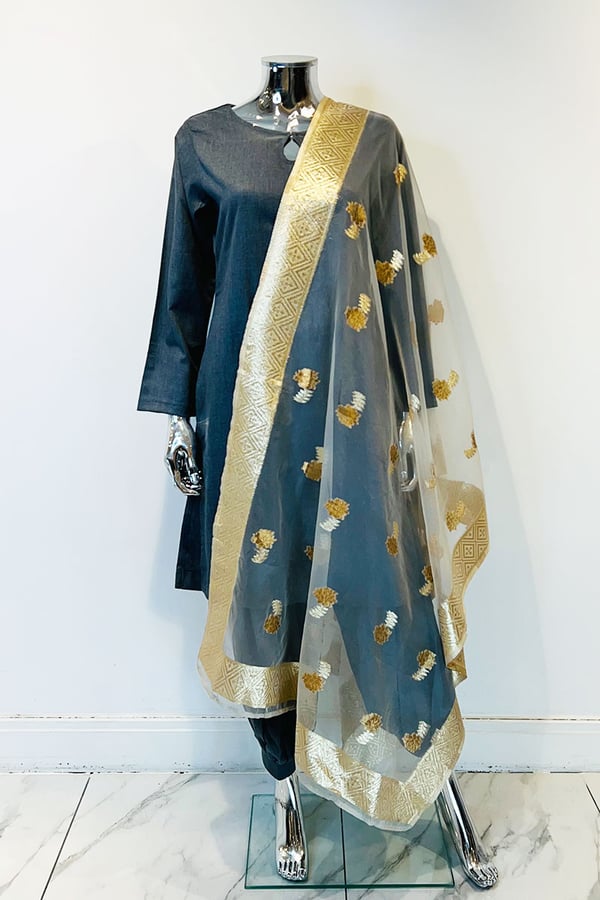 Casual tissue dupatta