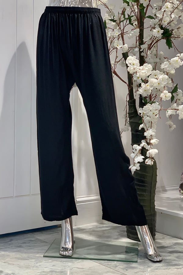 Plain casual straight trouser