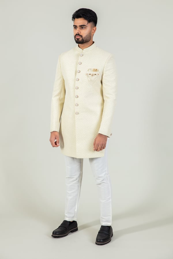 Men's embroidered sherwani - Image 2