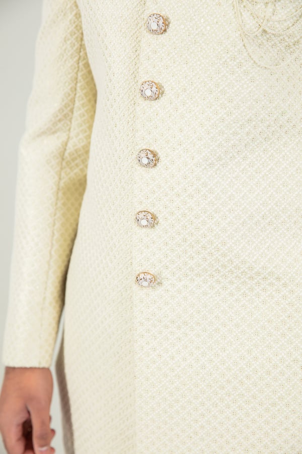 Men's embroidered sherwani - Image 10