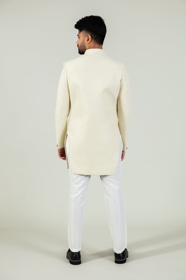 Men's embroidered sherwani - Image 4