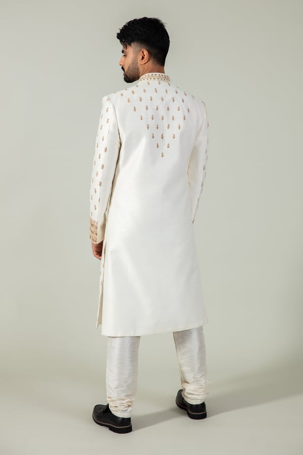 2 Piece men's luxury embroidered sherwani - Image 3