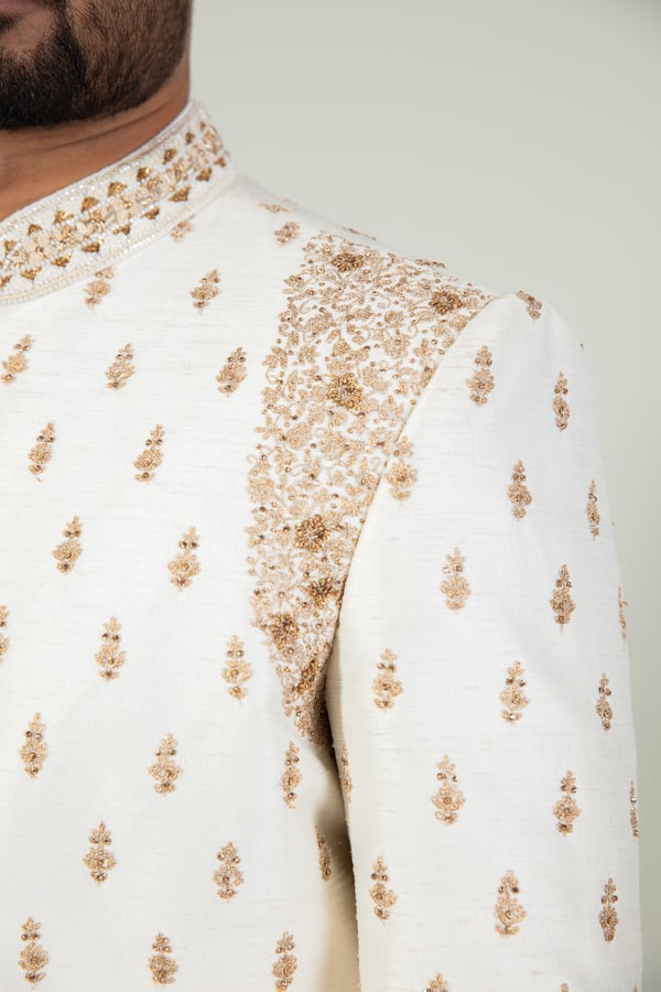 2 Piece men's luxury embroidered sherwani - Image 6