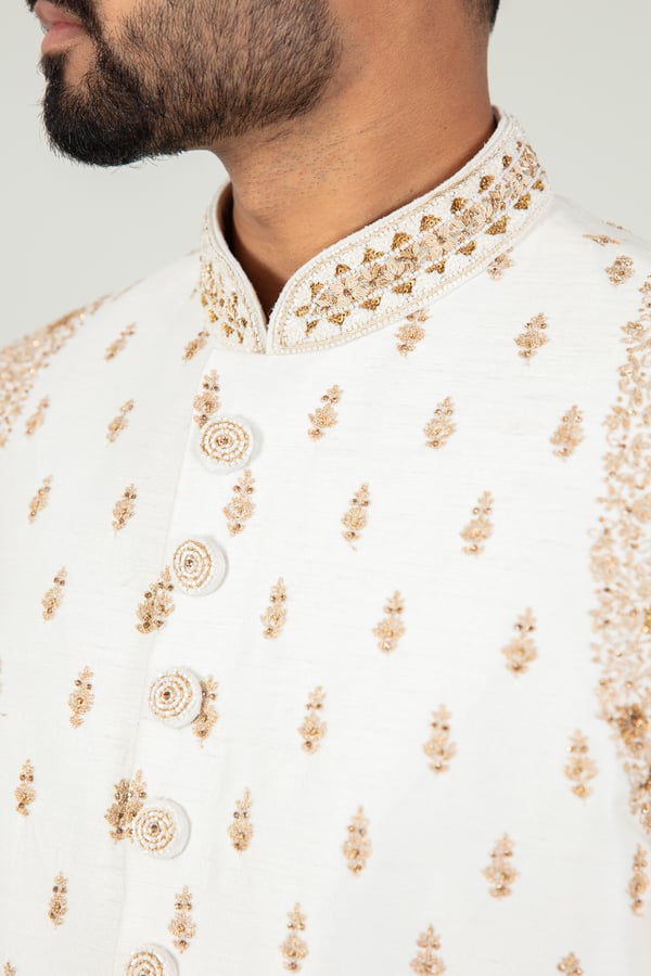 2 Piece men's luxury embroidered sherwani - Image 7