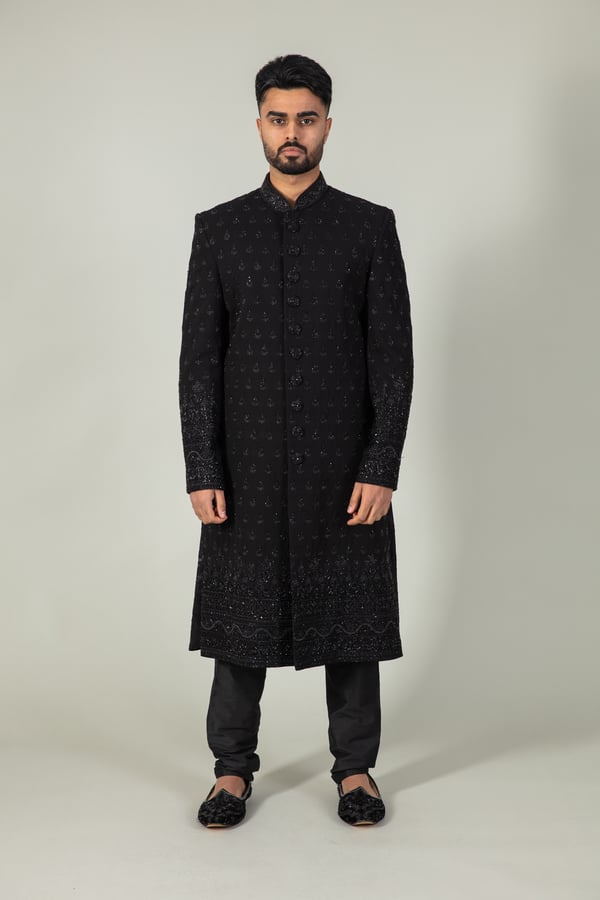 Heavy embroidered men's sherwani