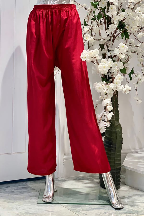 Plain casual straight trouser - Image 4