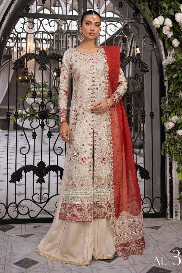 Esme collection 3 piece sharara suit