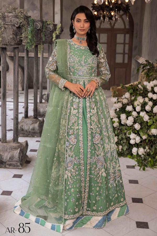 Esme collection 3 piece organza long dress