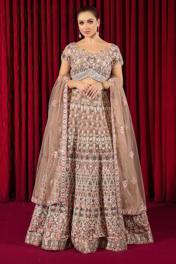 3 Piece luxury embroidered lengha choli
