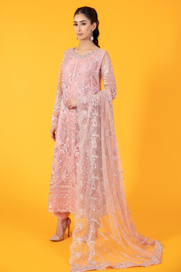 3 Piece luxury embroidered dress
