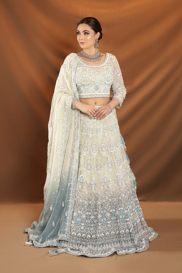 3 Piece luxury embroidered lengha choli