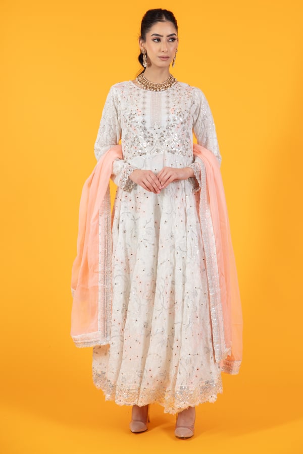 Ivana 3 piece long chiffon dress collection