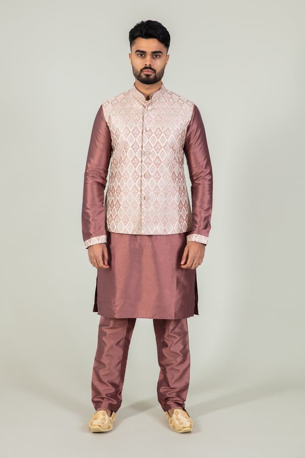 Men's kurta pyjama with waistcoat